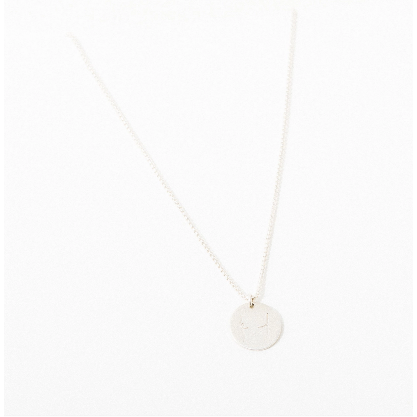 Larissa Loden Mastectomy Pendant Necklace-Sterling Silver-FINAL SALE