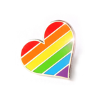 Compoco Gay Flag Heart Enamel Pin