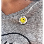 Brittany Paige Vaccinated AF Smiley Pin-FINAL SALE