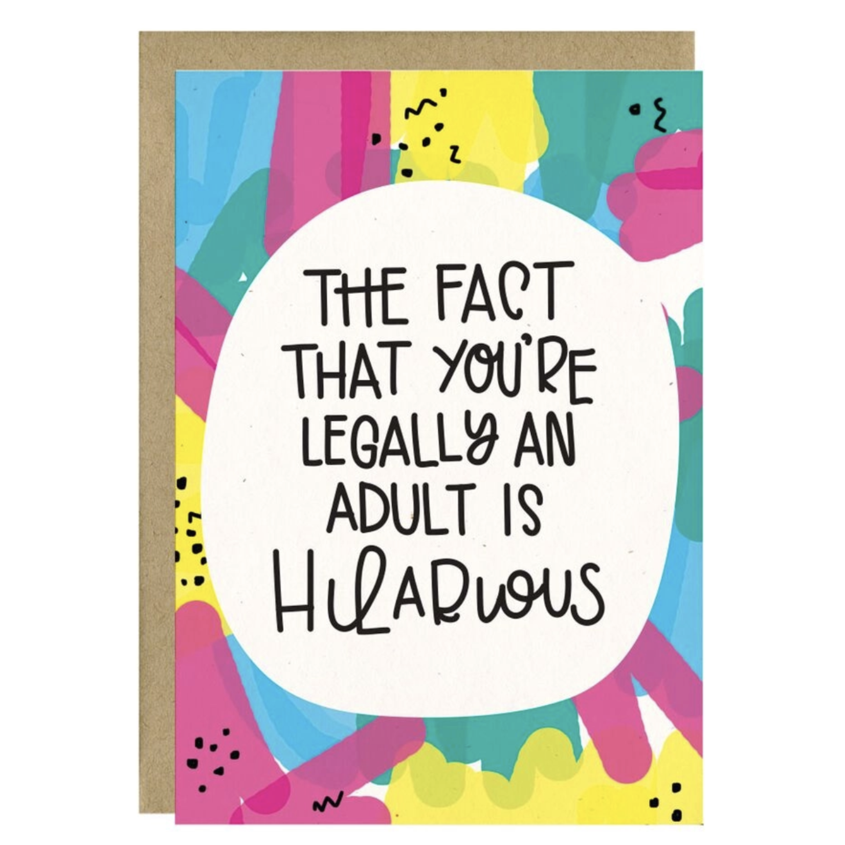 Little Lovelies Studio Legally an Adult Birthday Card