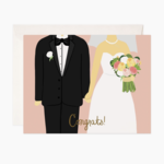 Bloomwolf Studio Wedding Congrats Card
