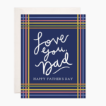 Bloomwolf Studio Love Dad Stripes Greeting Card