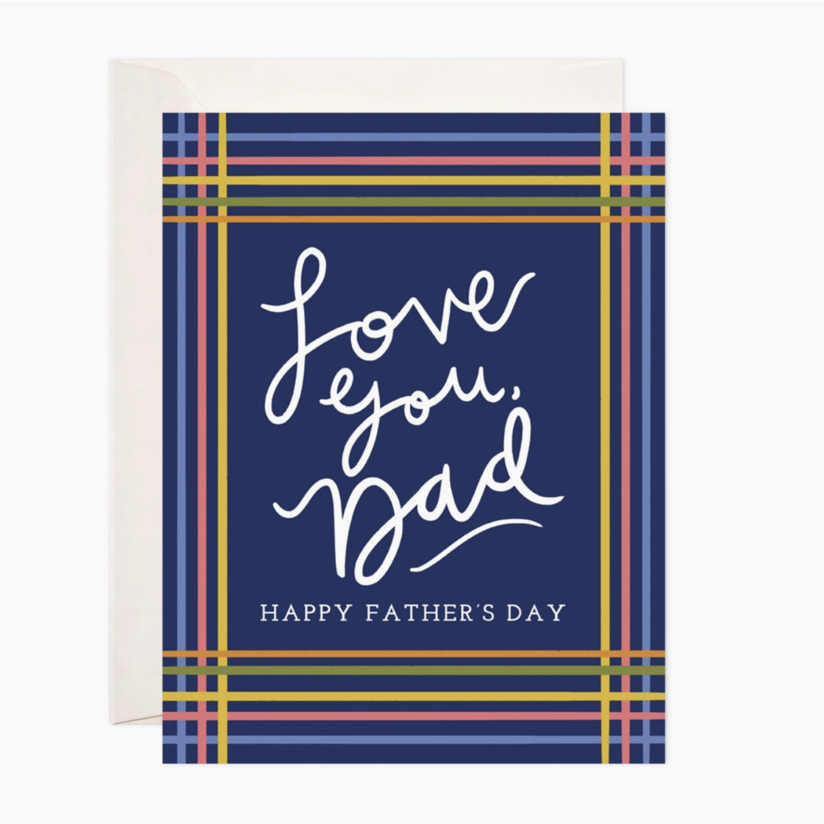Bloomwolf Studio Love Dad Stripes Greeting Card