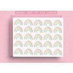 Nicole Marie Paperie Rainbow Stationery Card - Boxed Set of 6