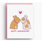 Nicole Marie Paperie French Bulldog Anniversary Card