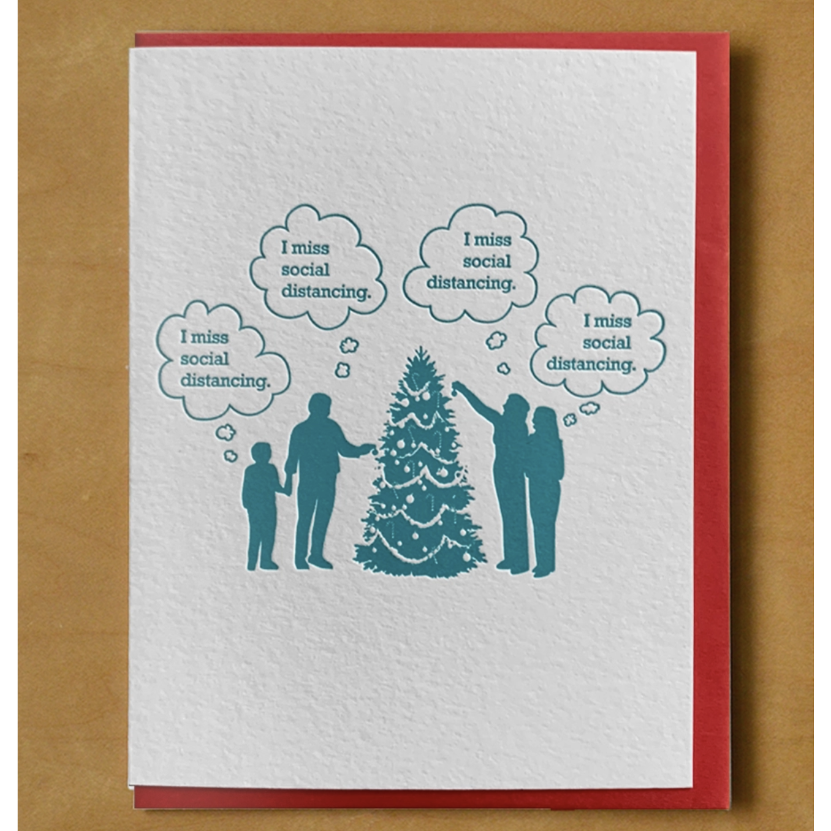 McBitterson's Miss Social Distancing XMas Tree Card