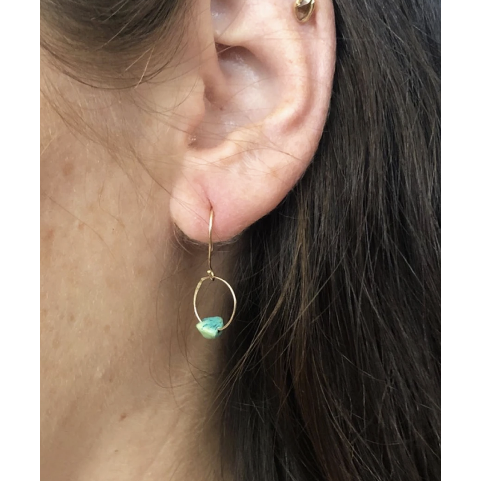 Emilie Shapiro Birthstone Earring-December(Turquoise)