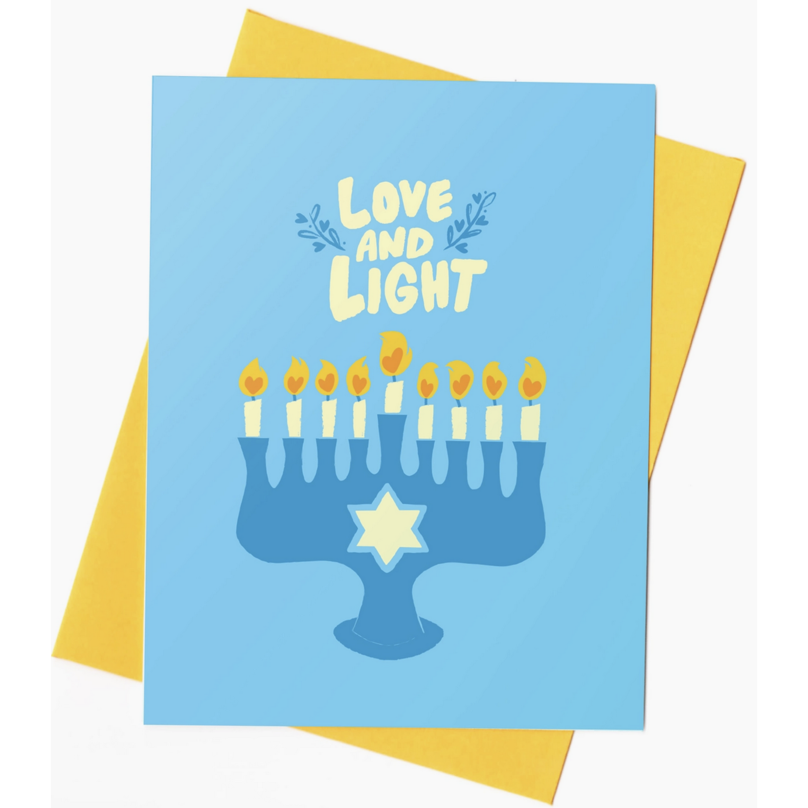 Rhino Parade Love and Light Hanukkah Card