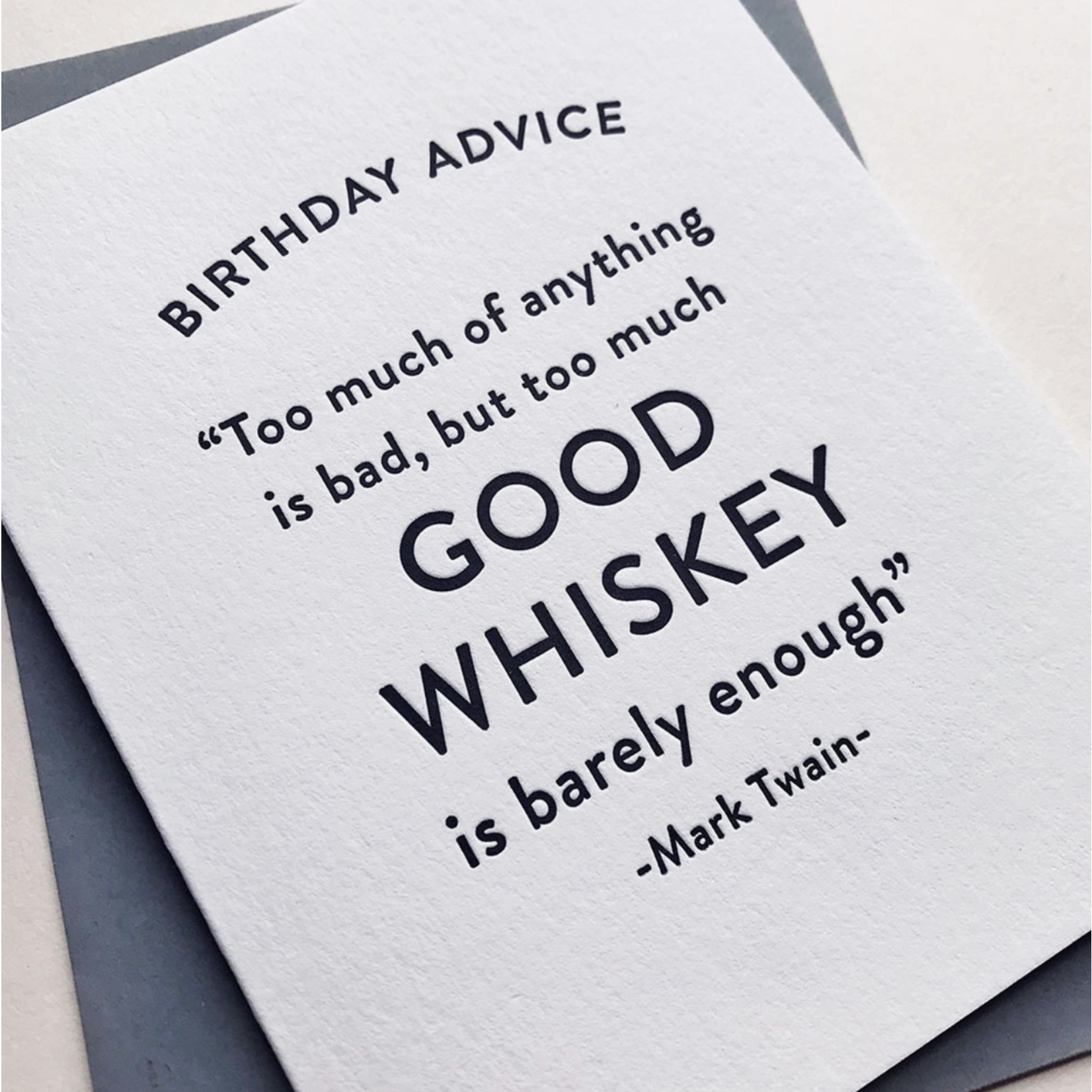 Steel Petal Press Birthday Whiskey Card