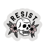 Golden Gems Resist Sticker