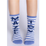 PJ Salvage Fun Socks Mazel Tov-Denim-FINAL SALE