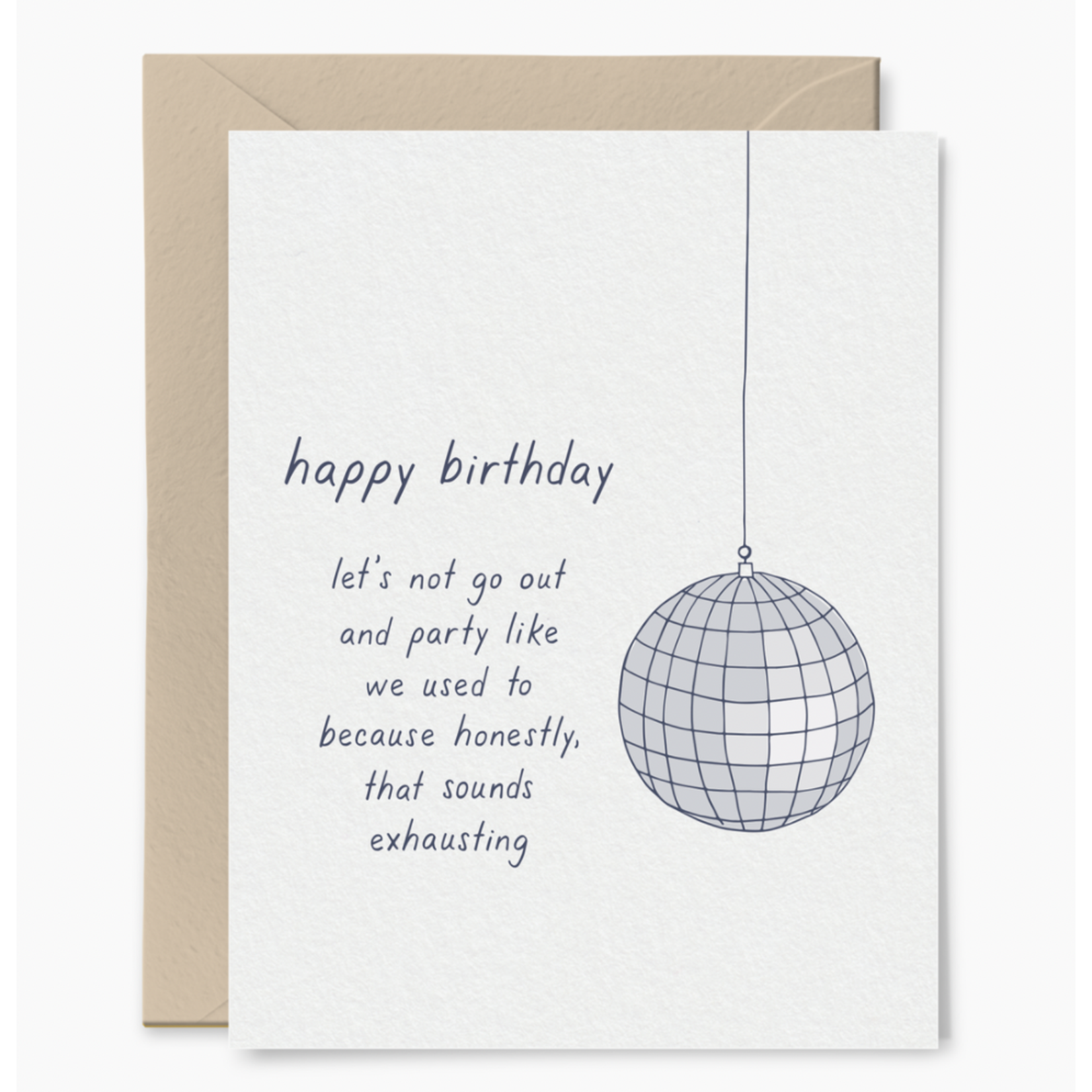 Tiny Hooray Discoball Birthday Card