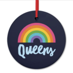 Rock Scissor Paper Rainbow Ceramic Ornament-Queens