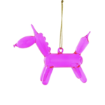 Cody Foster & Co Balloon Unicorn Ornament-Pink