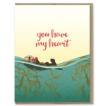 Modern Printed Matter You Have My Heart Sea Otter Card