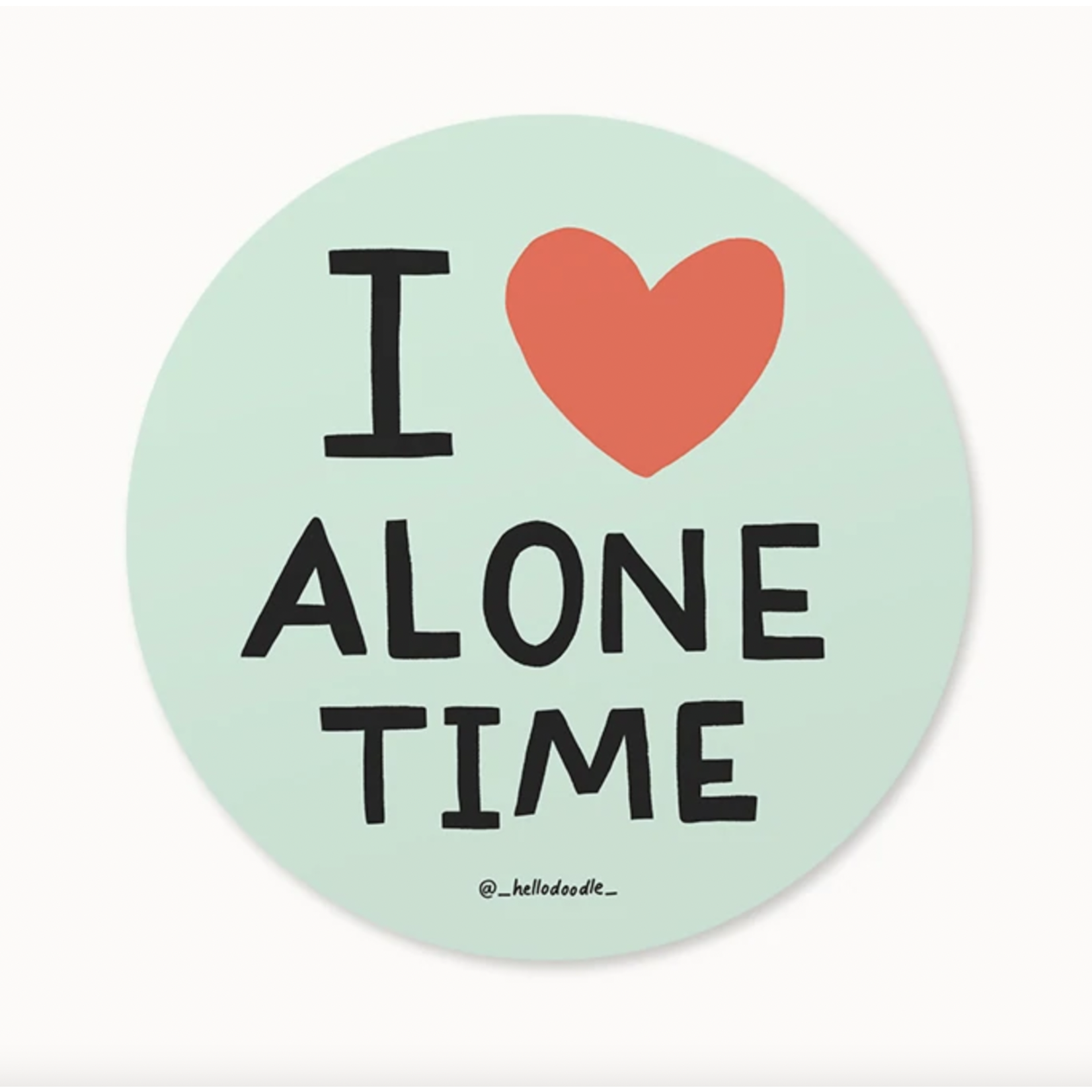 Hello Doodle Alone Time Sticker