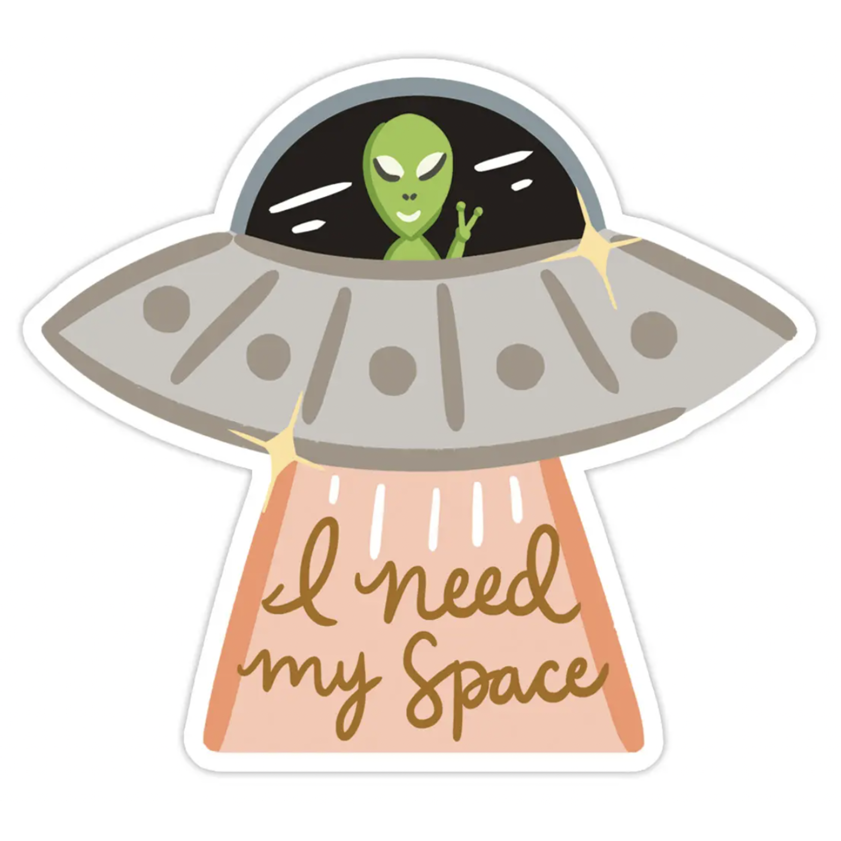 Bloomwolf Studio Need My Space Sticker