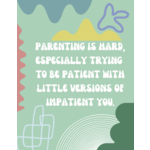 Cards by De Parenting is Hard Card