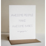 Steel Petal Press Awesome Babies Card