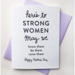 Steel Petal Press Strong Mother's Card