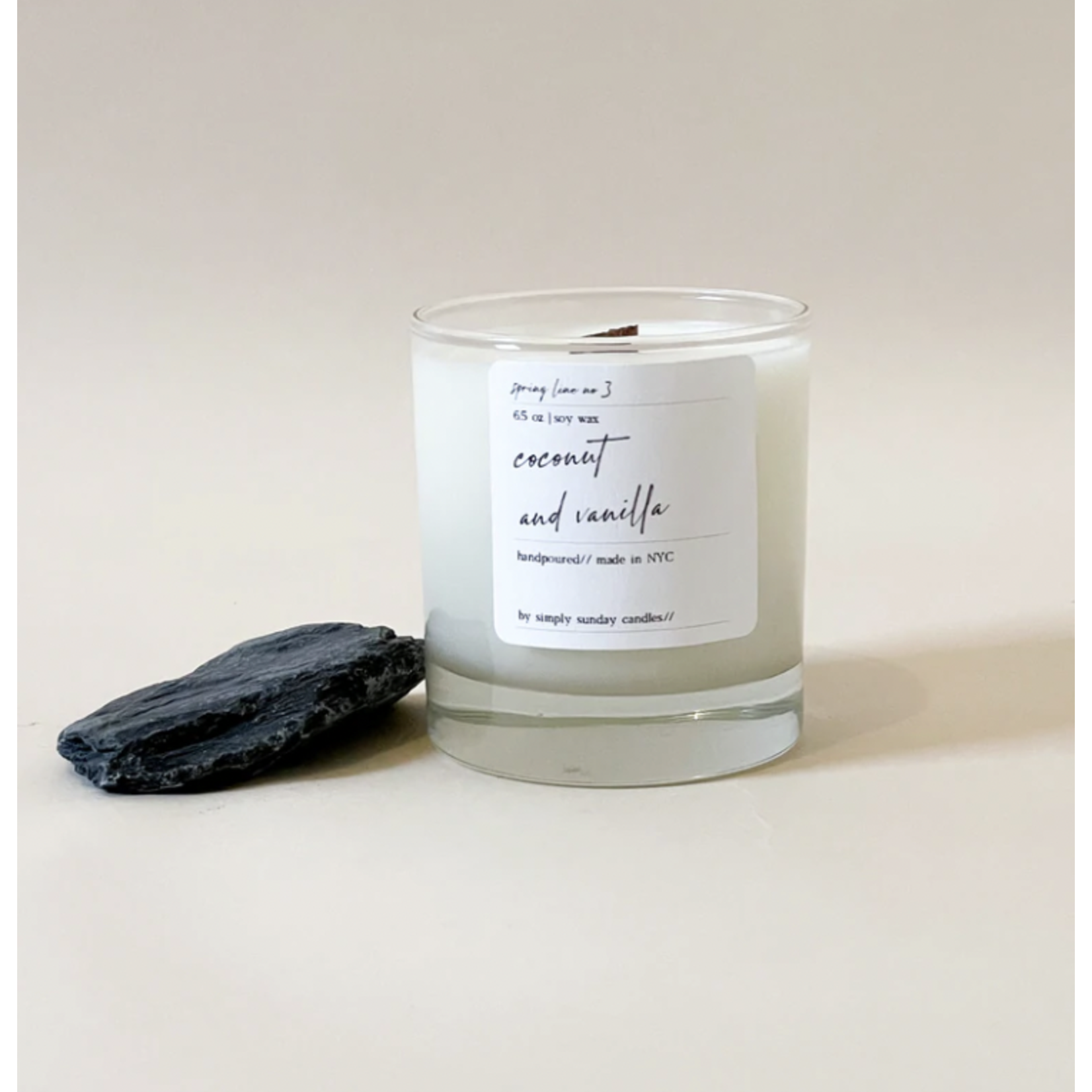 Simply Sunday Candles SP22 Coconut + Vanilla - FINAL SALE