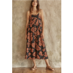 By Together Maria Floral Maxi Dress-Black Multi