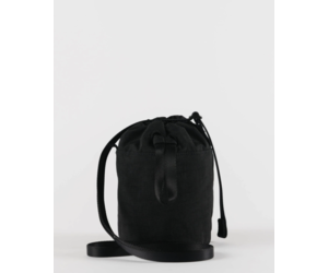 Mini Nylon Bucket Bag - Black - The Brass Owl