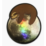 Compoco Sloth on the Moon Holographic Sticker