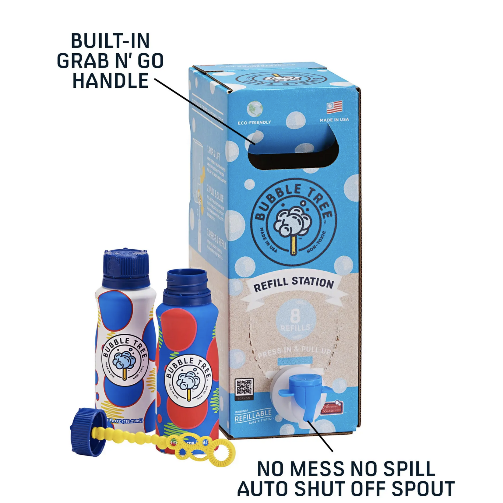 Bubble Tree 1 Liter 2 Bottle Refillable Bubble System