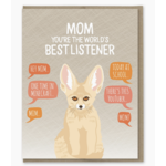 Modern Printed Matter Best Listener Mothers Day Card