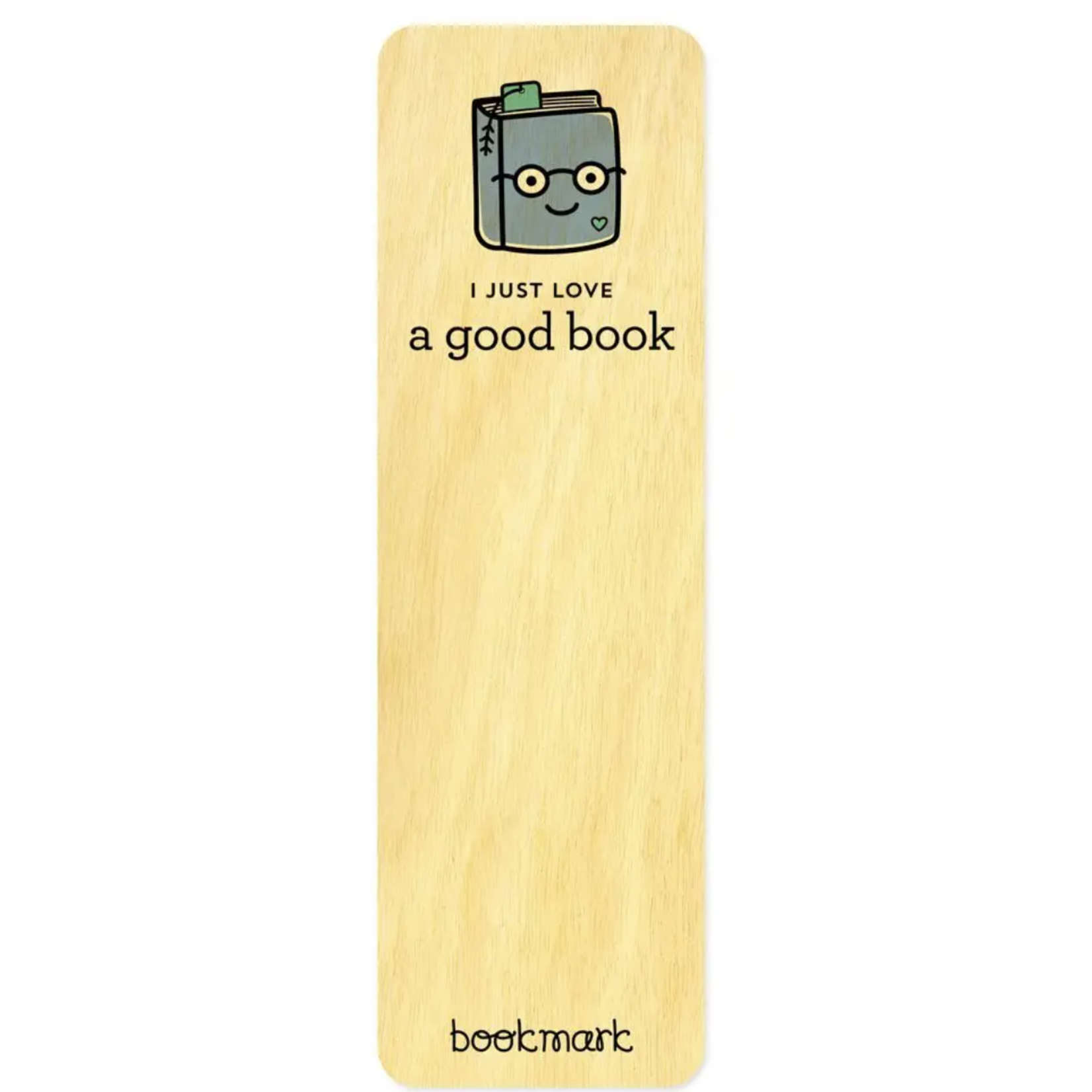 Night Owl Paper Goods Good Book Wood Bookmark
