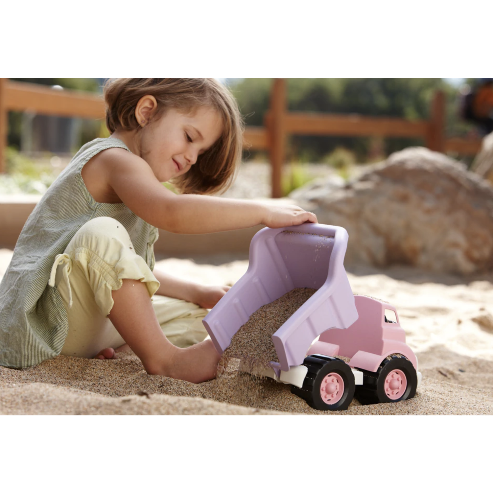 Green Toys Dump Truck Toy-Pink