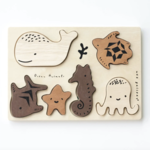 Wee Gallery Wooden Tray Puzzle - Ocean Animals
