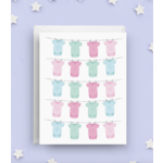 Nicole Marie Paperie Baby Onesies - Blank Baby Card