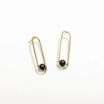 Larissa Loden Napheesa Earrings  Black Pearl