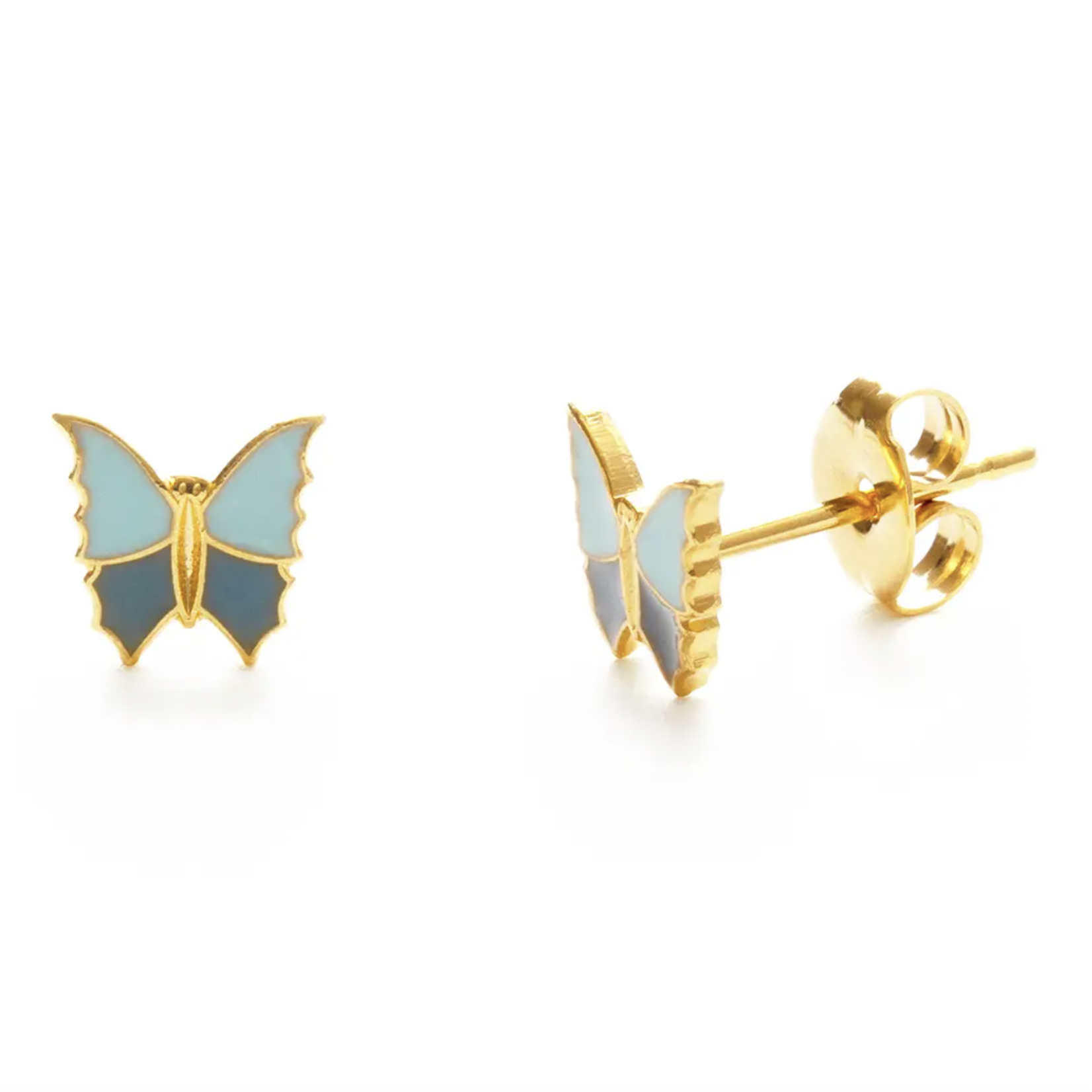 Amano Studio Spring Butterfly Stud Earrings-Blues