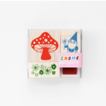 Yellow Owl Workshop Gnome and Mushroom Stamp Kit