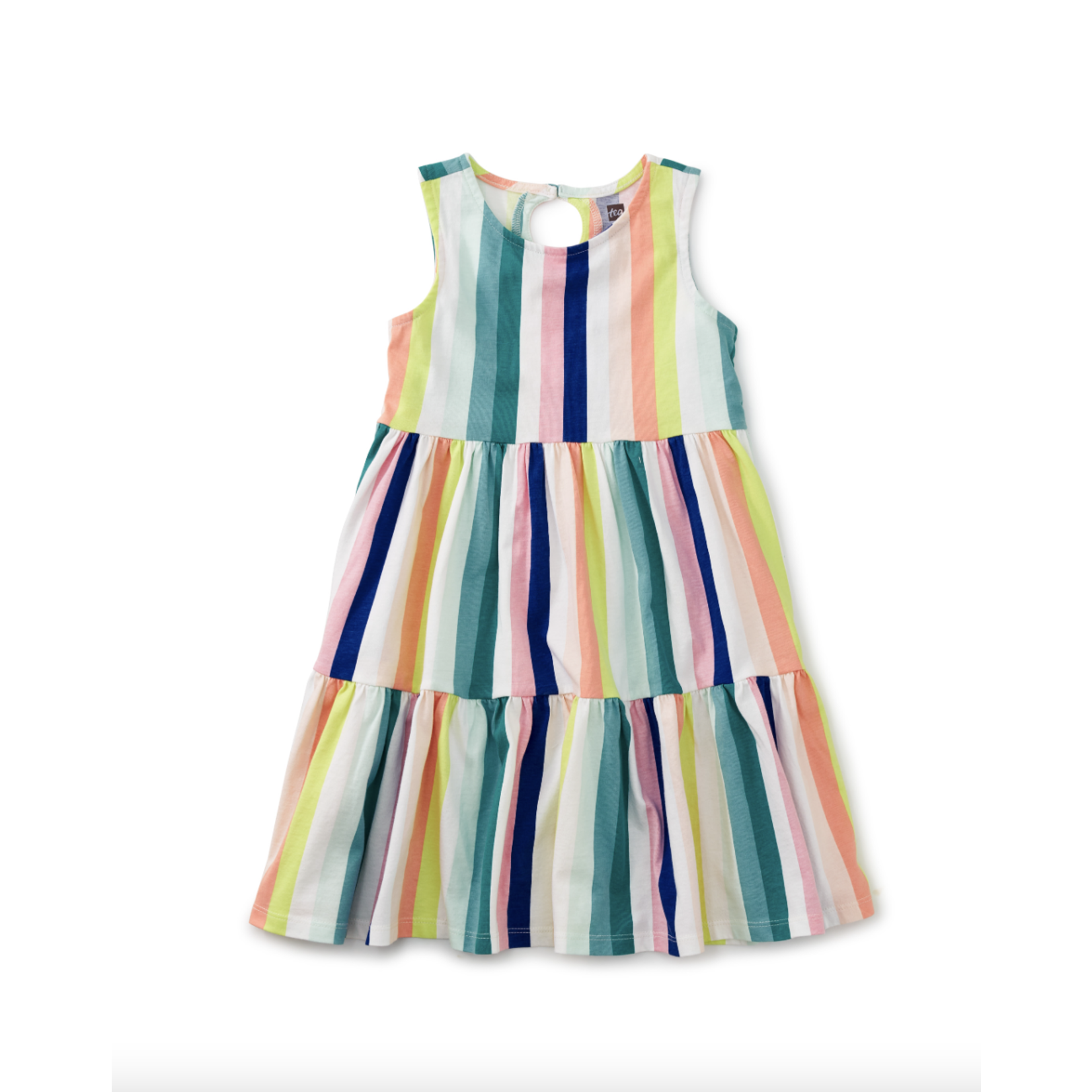 Tea Collection Tiered Tank Dress-Lisbon Stripe