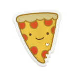 Night Owl Paper Goods Pizza Vinyl Sticker