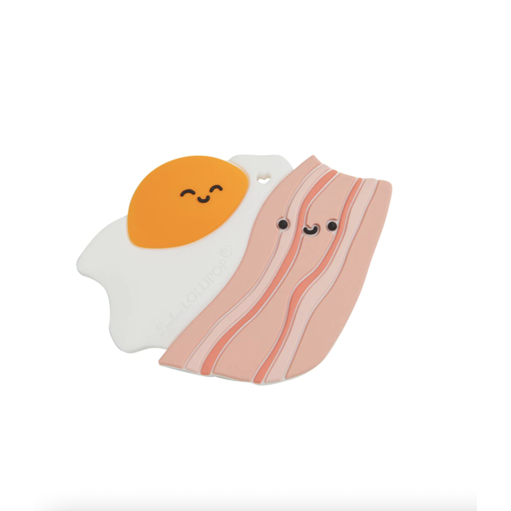 Loulou Lollipop Silicone Teether - Bacon and Egg
