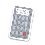 Tiny Hooray Boobs Calculator Sticker
