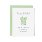 Tiny Hooray Braless Birthday Card