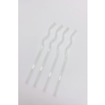 Emily Paige Clear Squiggly Reusable Glass Drinking Straw