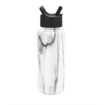 Simple Modern Summit Water Bottle with Straw Lid-Carrara Marble