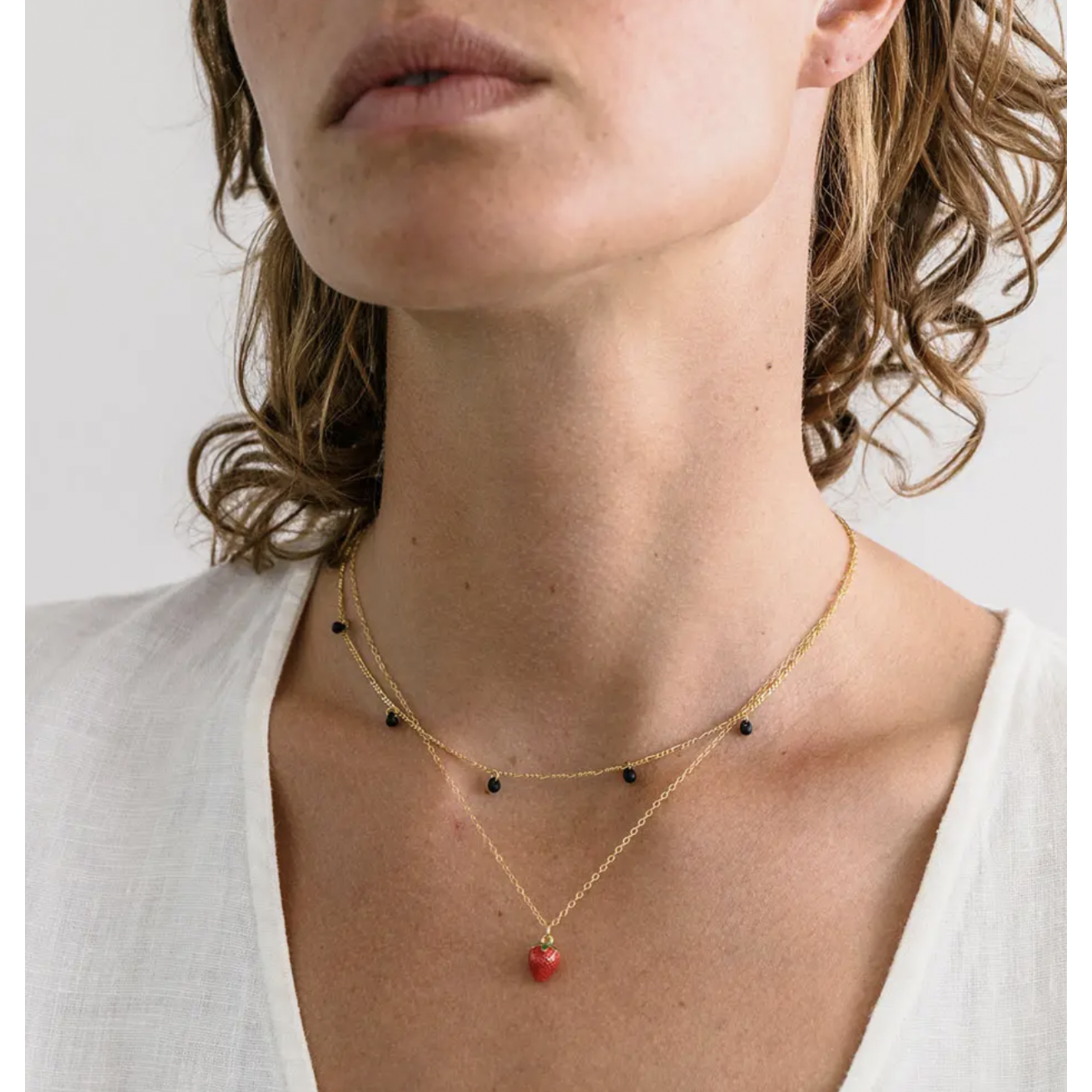 Amano Studio Summer Strawberry Necklace