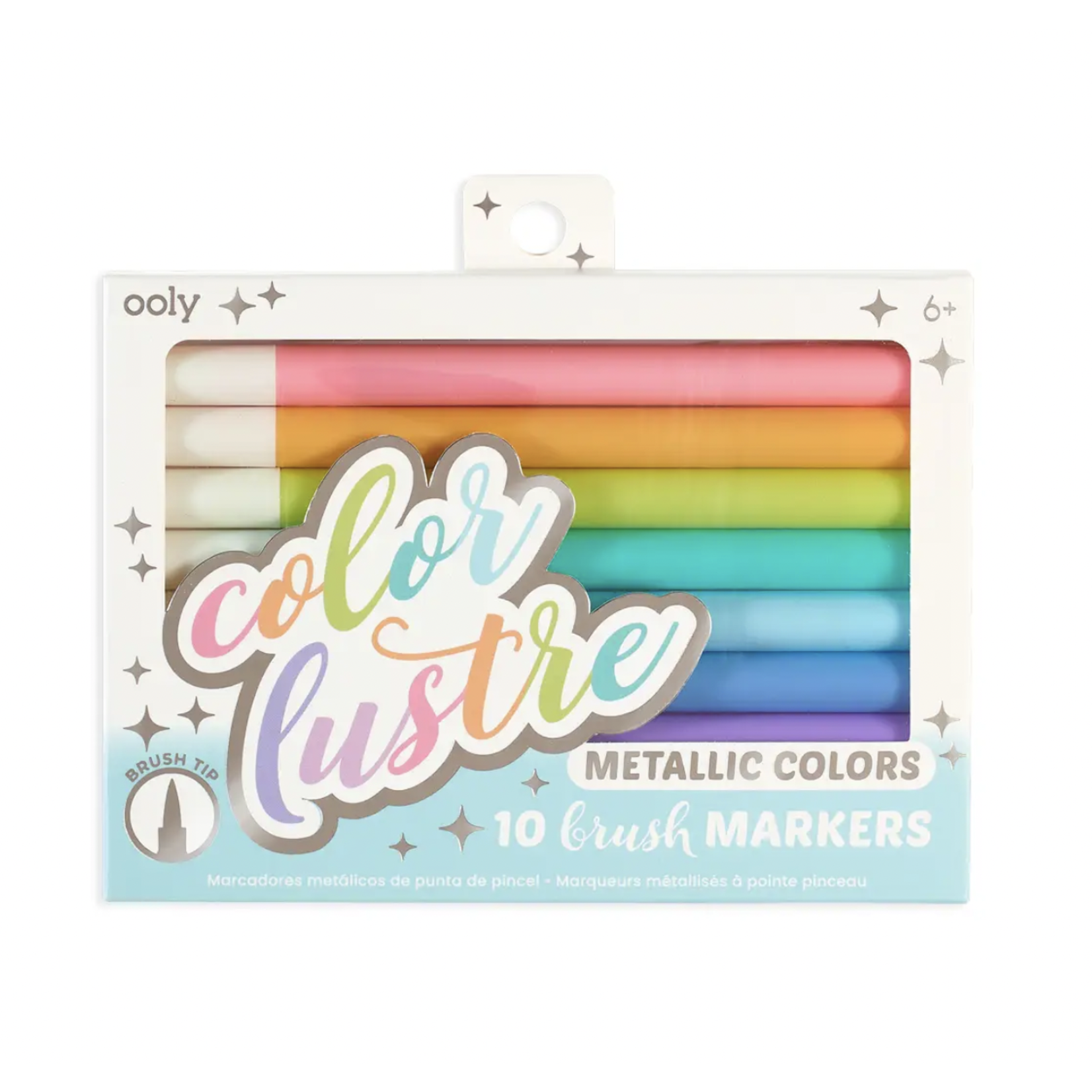 OOLY Color Lustre Metallic Brush Markers