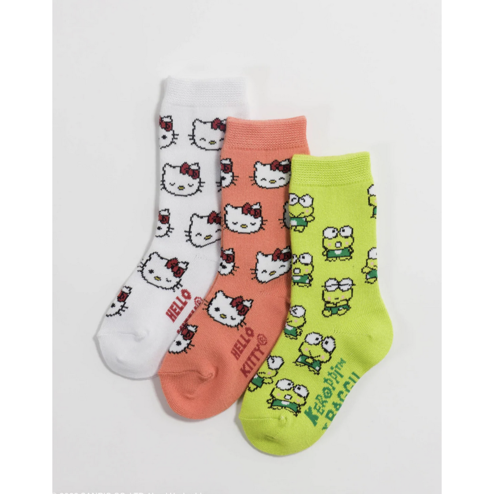 Baggu Kids Crew Sock Set of 3 - Sanrio Friends - FINAL SALE