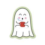 Seltzer Ghost Mug Sticker