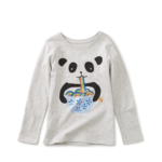 Tea Collection Panda Ramen Graphic Tee-Lt Grey Heather-FINAL SALE