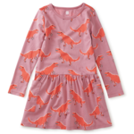 Tea Collection Long Sleeve Pocket Dress-Stomping Dinos